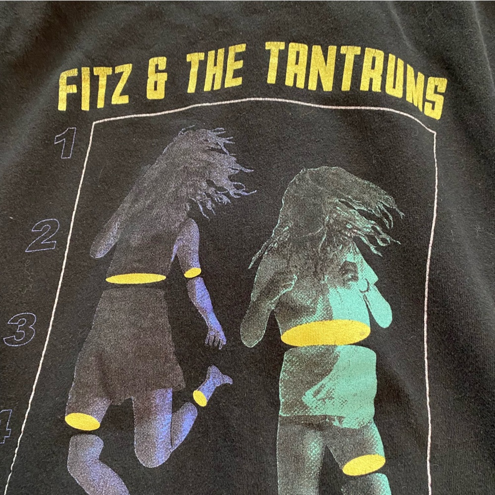 Fitz & The Tantrums 2009 Tour Hoodie, Medium Black Zip Up Concert Band Merch GUC - Picture 5 of 12